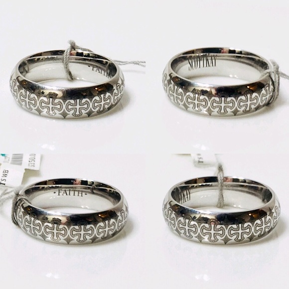 Scott Kay 7mm Cobalt Devout Cross Ring - Picture 2 of 8